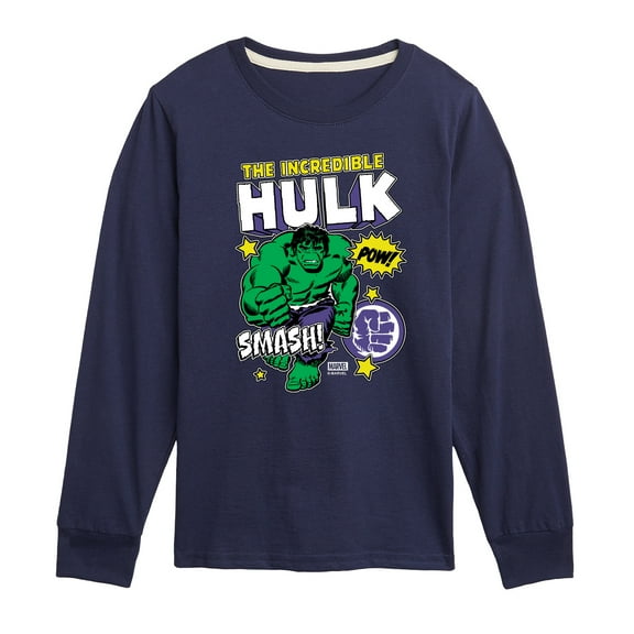 Marvel Hulk - Sticker Collage - Toddler And Youth Long Sleeve Graphic T-Shirt