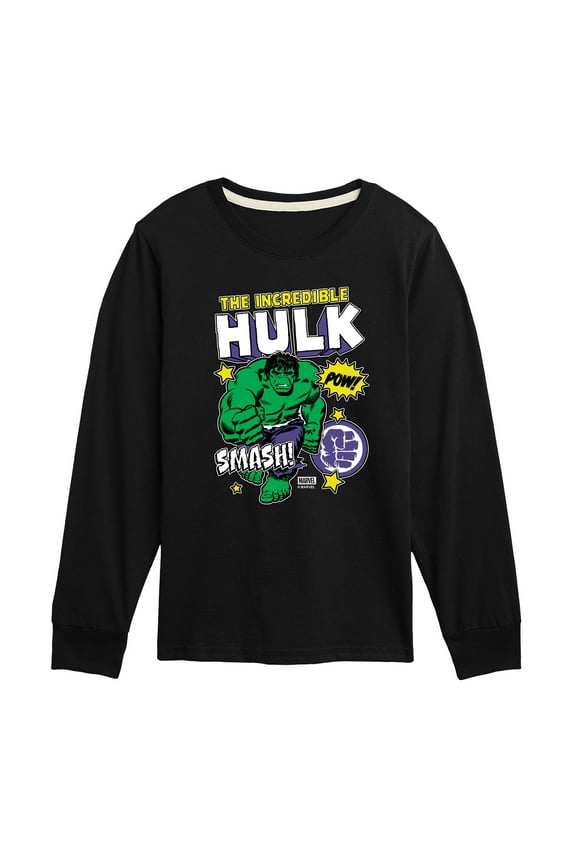 Hulk - Sticker Collage - Toddler And Youth Long Sleeve Graphic T-Shirt