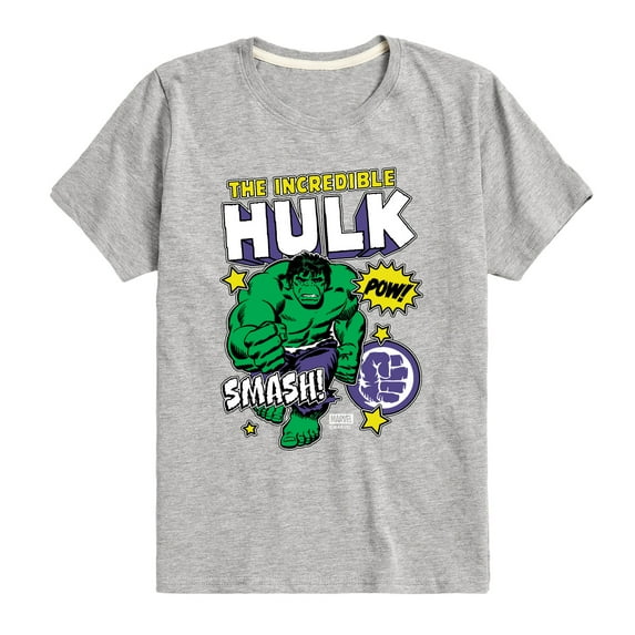 Marvel Hulk - Sticker Collage - Toddler And Youth Short Sleeve Graphic T-Shirt