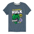 thumbnail image 1 of Marvel Hulk - Sticker Collage - Toddler And Youth Short Sleeve Graphic T-Shirt, 1 of 5