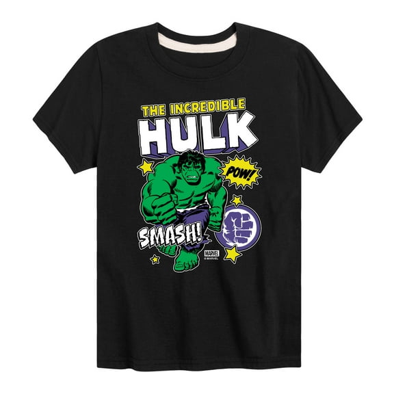 Marvel Hulk - Sticker Collage - Toddler And Youth Short Sleeve Graphic T-Shirt