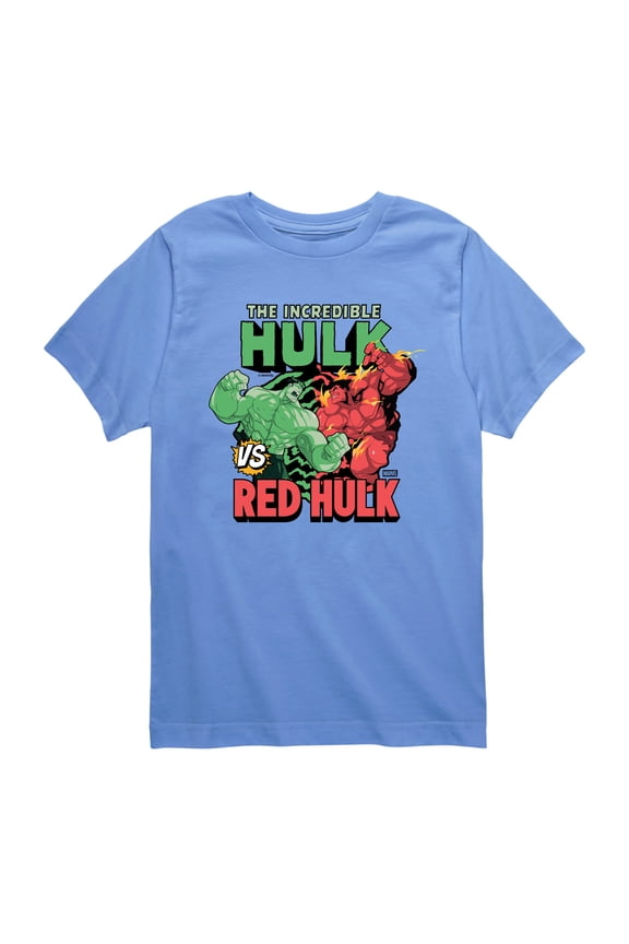 - Hulk vs. Red Hulk - Youth Boys Short Sleeve Graphic T-Shirt
