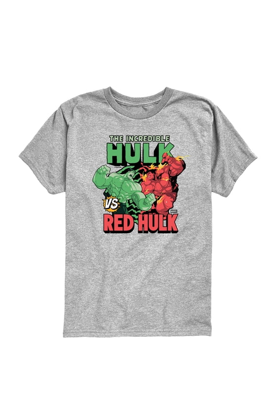 - Hulk vs. Red Hulk - Youth Boys Short Sleeve Graphic T-Shirt