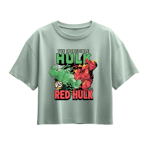 Marvel - Hulk vs. Red Hulk - Youth Girls Boxy T-Shirt