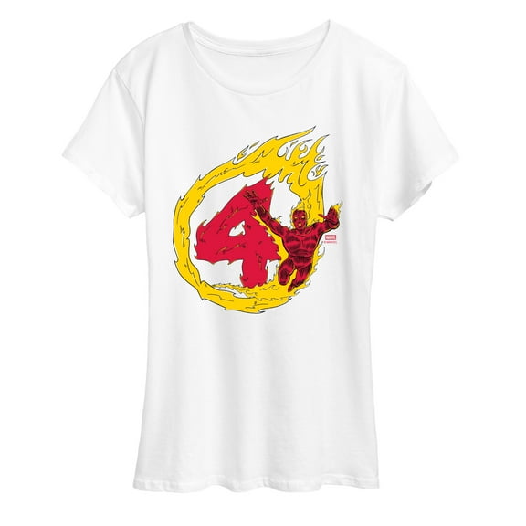 Marvel - Human Torch 4 - Women's Short Sleeve Graphic T-Shirt