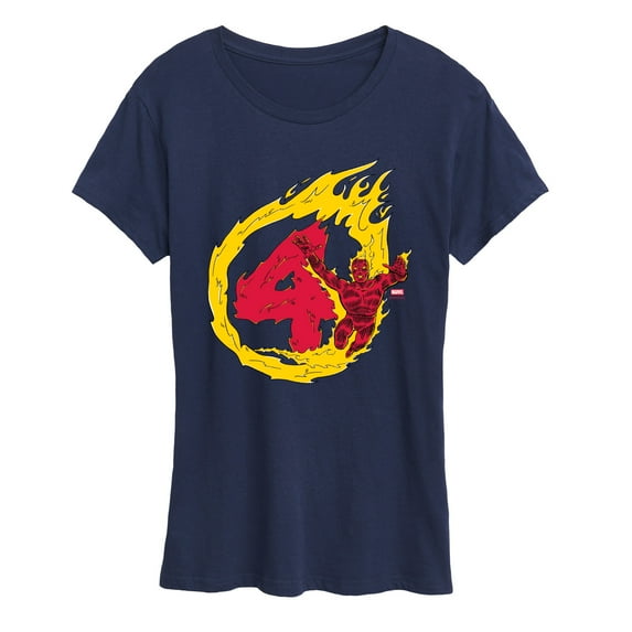 Marvel - Human Torch 4 - Women's Short Sleeve Graphic T-Shirt