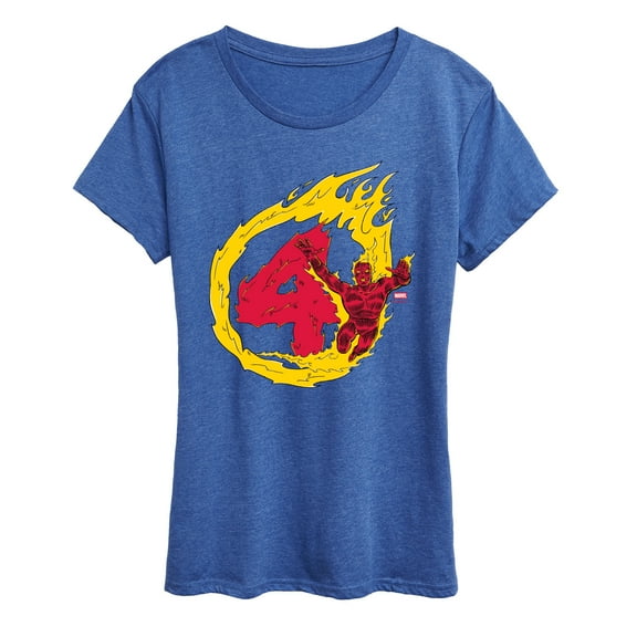 Marvel - Human Torch 4 - Women's Short Sleeve Graphic T-Shirt