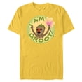 thumbnail image 1 of Marvel I Am Groot Guardians of the Galaxy Groot with Nose - Short Sleeve Blended T-Shirt for Adults - Customized-Yellow, 1 of 5