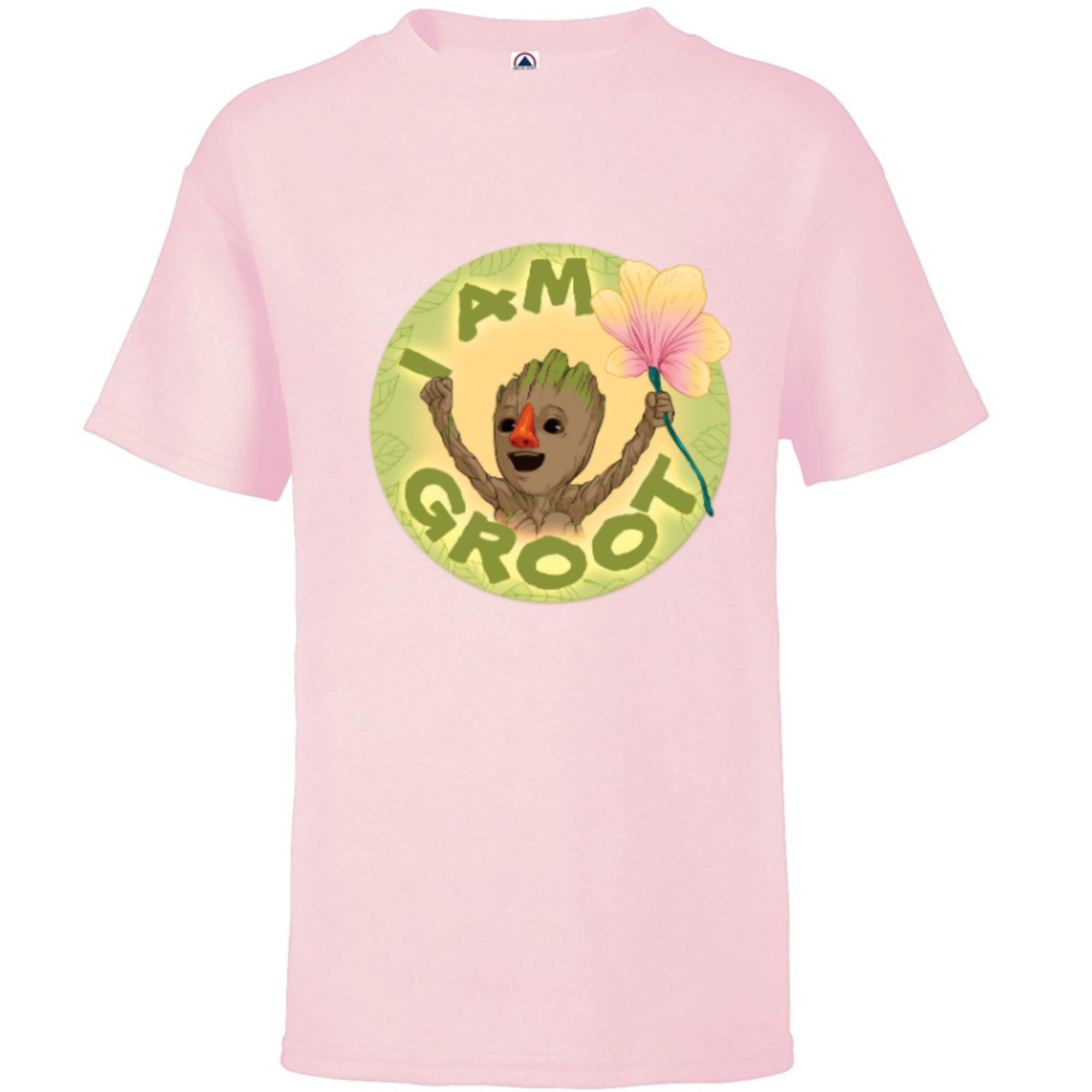 Marvel Groot Bath Hairdo Girls Short Sleeve Tee Shirt, Purple Berry