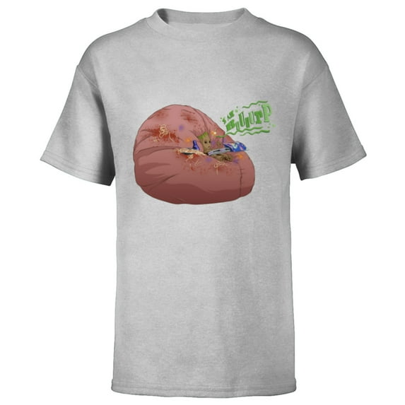 Marvel I Am Groot Guardians of the Galaxy Messy Pillow Burp - Short Sleeve T-Shirt for Kids - Customized-Athletic Heather