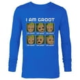 thumbnail image 1 of Marvel I Am Groot Guardians of the Galaxy Moods of Groot - Long Sleeve T-Shirt for Men - Customized-Navy, 1 of 5
