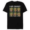 thumbnail image 1 of Marvel I Am Groot Guardians of the Galaxy Moods of Groot - Short Sleeve Blended T-Shirt for Adults - Customized-Black, 1 of 5