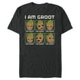 thumbnail image 1 of Marvel I Am Groot Guardians of the Galaxy Moods of Groot - Short Sleeve Blended T-Shirt for Adults - Customized-Dark Heather, 1 of 5