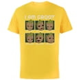 thumbnail image 1 of Marvel I Am Groot Guardians of the Galaxy Moods of Groot - Short Sleeve Cotton T-Shirt for Adults - Customized-Yellow, 1 of 5