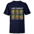 thumbnail image 1 of Marvel I Am Groot Guardians of the Galaxy Moods of Groot - Short Sleeve T-Shirt for Kids - Customized-Navy, 1 of 5