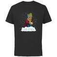 thumbnail image 1 of Marvel I Am Groot Guardians of the Galaxy Snow Day Groot - Short Sleeve Cotton T-Shirt for Adults - Customized-Black, 1 of 5