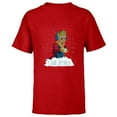 thumbnail image 1 of Marvel I Am Groot Guardians of the Galaxy Snow Day Groot - Short Sleeve T-Shirt for Kids - Customized-Red, 1 of 5