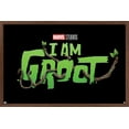 thumbnail image 1 of Marvel I Am Groot - Logo Wall Poster, 22.375" x 34", Framed, 1 of 3