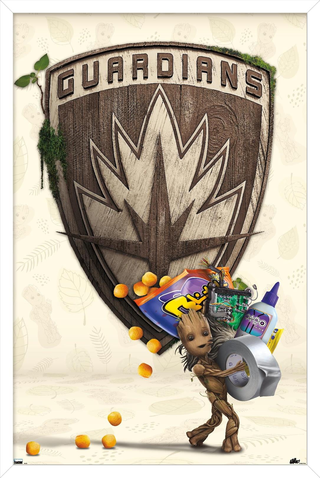 Marvel I Am Groot - Up to Something Wall Poster, 22.375" x 34" Framed