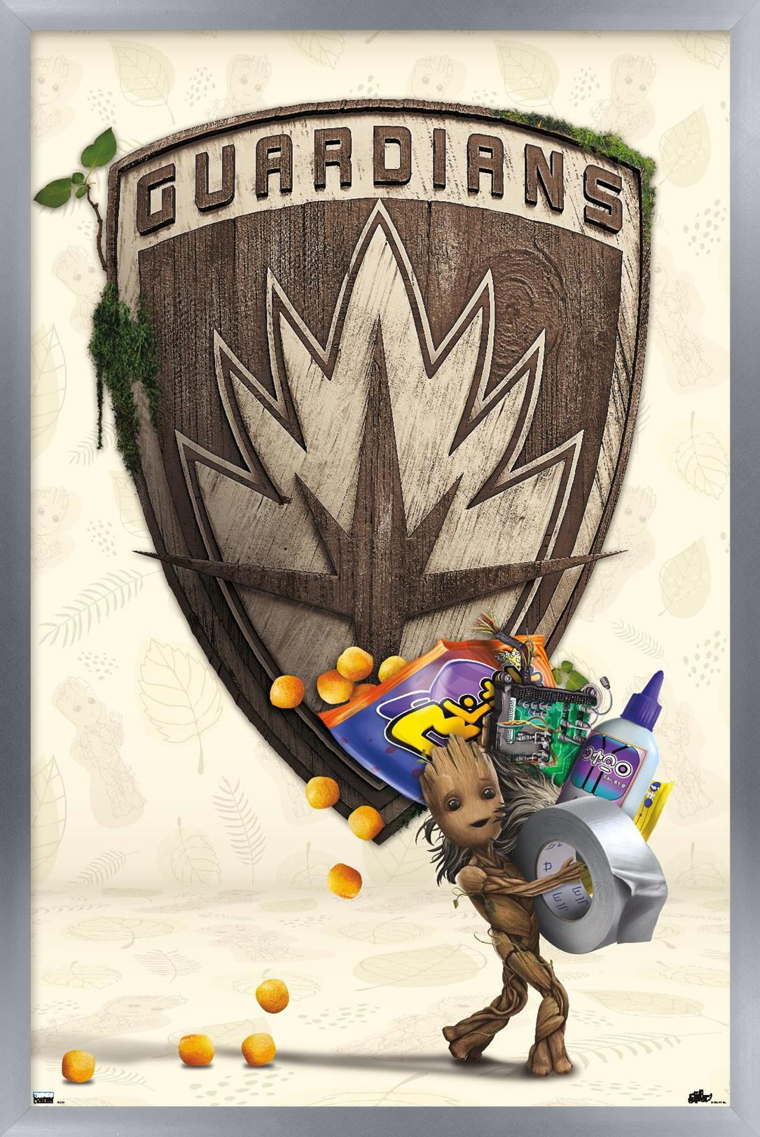 Marvel I Am Groot - Up to Something Wall Poster, 22.375" x 34" Framed
