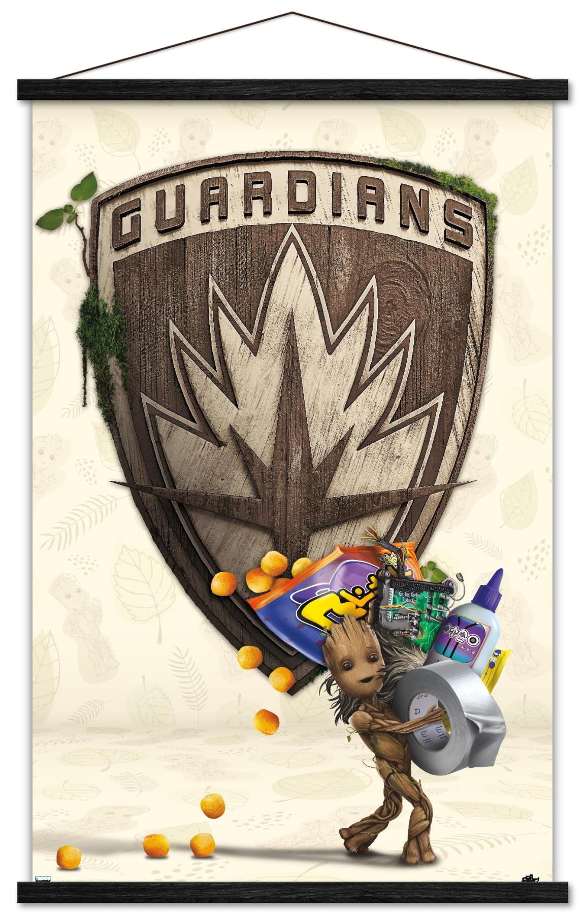 Marvel I Am Groot - Up to Something Wall Poster with Magnetic Frame, 22.375" x 34"