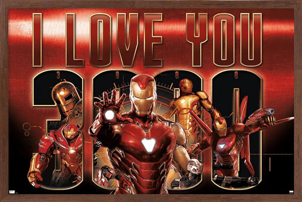 Marvel - I Love You 3000 Wall Poster, 14.725" x 22.375", Framed