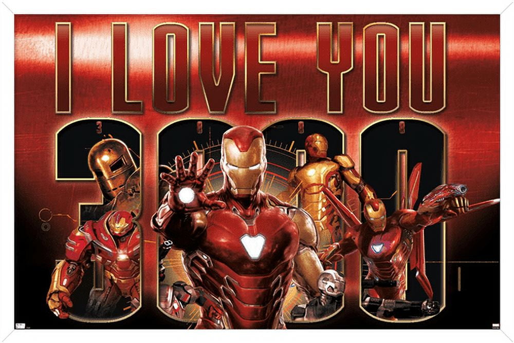 Marvel - I Love You 3000 Wall Poster, 14.725" x 22.375", Framed