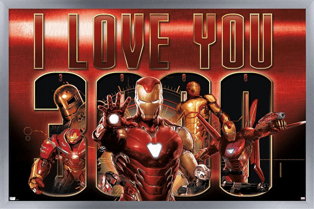 Marvel - I Love You 3000 Wall Poster, 14.725" x 22.375", Framed