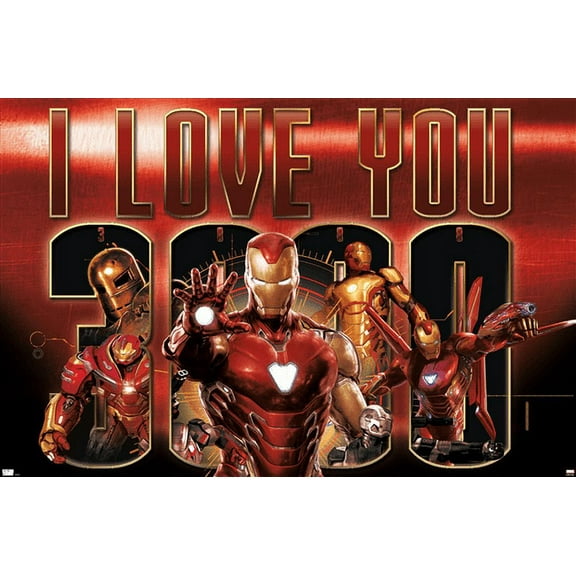 Marvel - I Love You 3000 Wall Poster, 22.375" x 34"