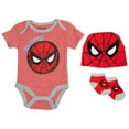 thumbnail image 1 of Marvel Im Amazing Infant Bodysuit Set, 6-9 Months - 3 Piece, 1 of 1