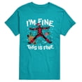 thumbnail image 1 of Marvel - Im Fine Deadpool - Men's Short Sleeve Graphic T-Shirt, 1 of 3