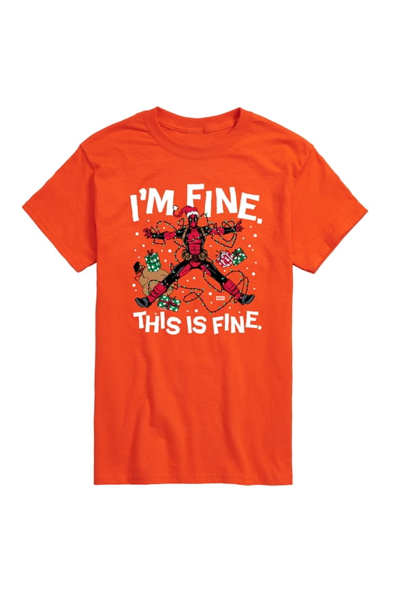 - Im Fine Deadpool - Men's Short Sleeve Graphic T-Shirt