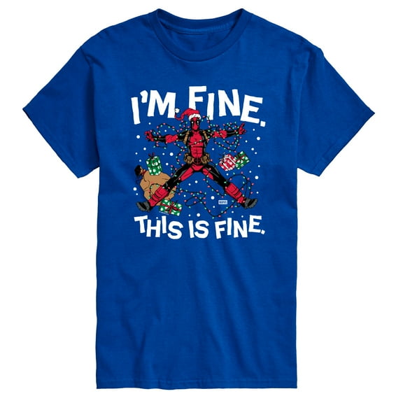 Marvel - Im Fine Deadpool - Men's Short Sleeve Graphic T-Shirt