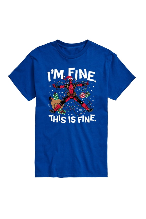- Im Fine Deadpool - Men's Short Sleeve Graphic T-Shirt