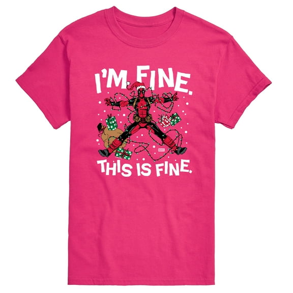 Marvel - Im Fine Deadpool - Men's Short Sleeve Graphic T-Shirt