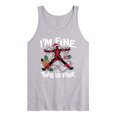 thumbnail image 1 of Marvel - Im Fine Deadpool - Men's Sleeveless Graphic Tank, 1 of 3