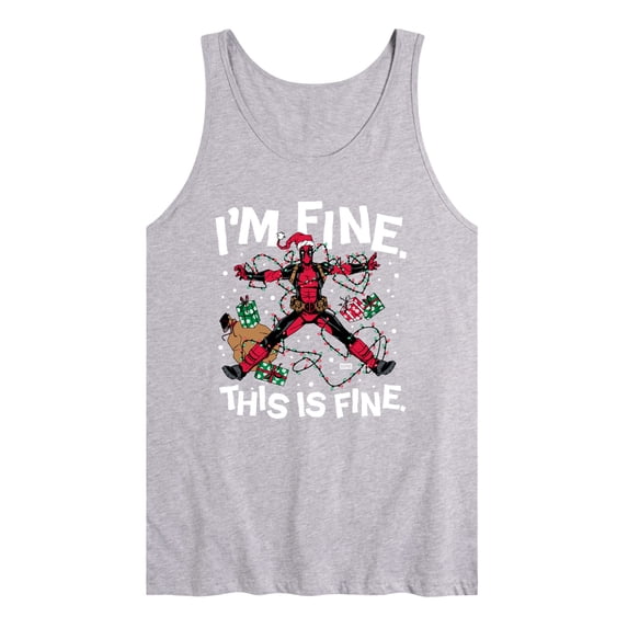 Marvel - Im Fine Deadpool - Men's Sleeveless Graphic Tank