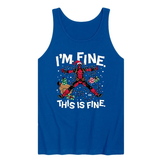 Marvel - Im Fine Deadpool - Men's Sleeveless Graphic Tank