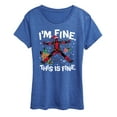 thumbnail image 1 of Marvel - Im Fine Deadpool - Women's Short Sleeve Graphic T-Shirt, 1 of 4