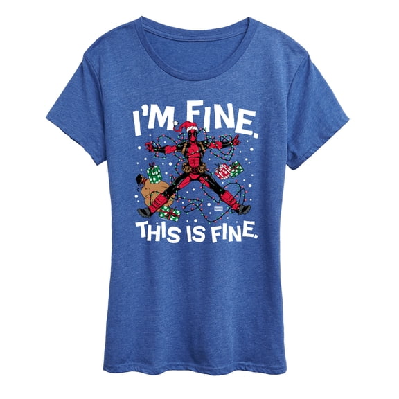 Marvel - Im Fine Deadpool - Women's Short Sleeve Graphic T-Shirt