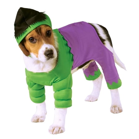 Classic Marvel Hulk Super Hero Pet Dog Size Large Costume