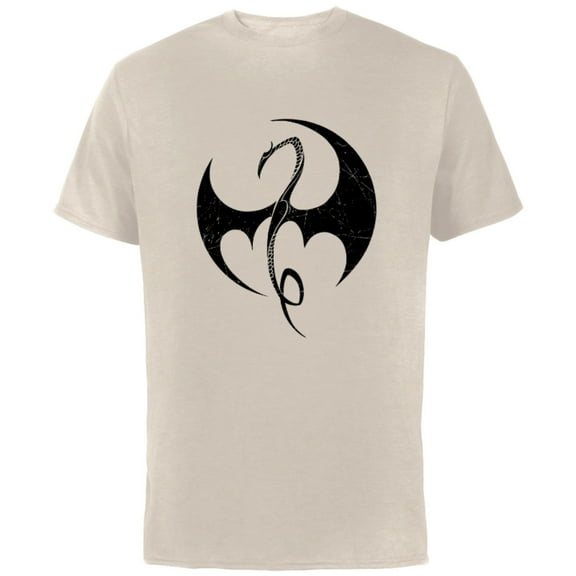 Marvel Iron Fist Icon - Short Sleeve Cotton T-Shirt for Adults - Customized-Natural