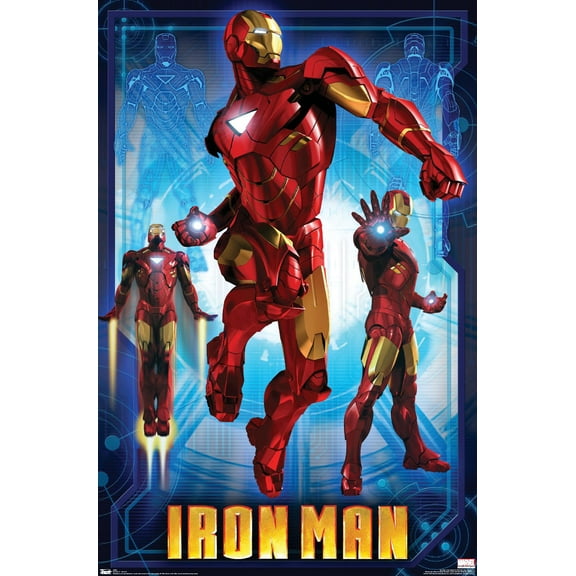 Marvel Iron Man 2 - Mark Vi Wall Poster, 22.375" x 34"