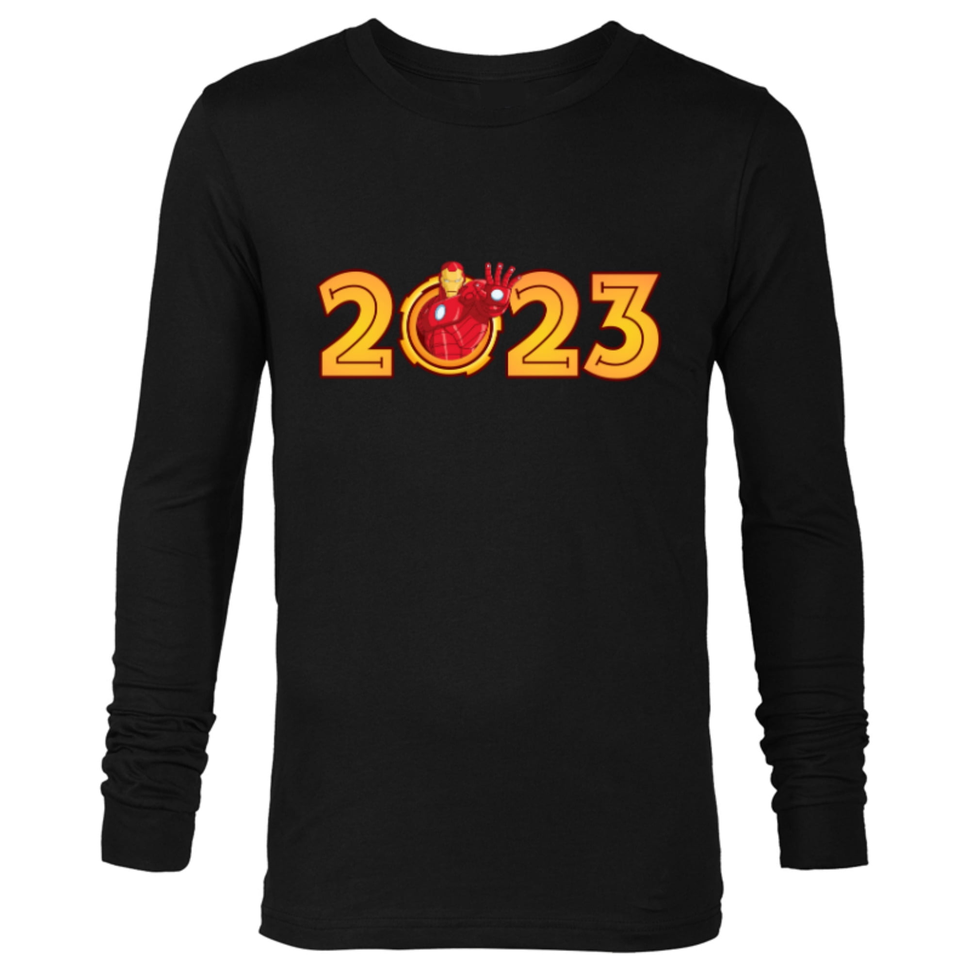 Marvel Iron Man 2023 New Year - Long Sleeve T-Shirt for Men - Customized-Black