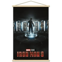 Marvel Iron Man 3 - Armor One Sheet Wall Poster with Wooden Magnetic Frame, 22.375" x 34"