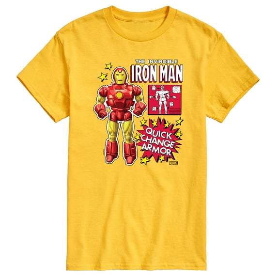 Marvel Iron Man - Action Figure - Men's Short Sleeve Graphic T-Shirt