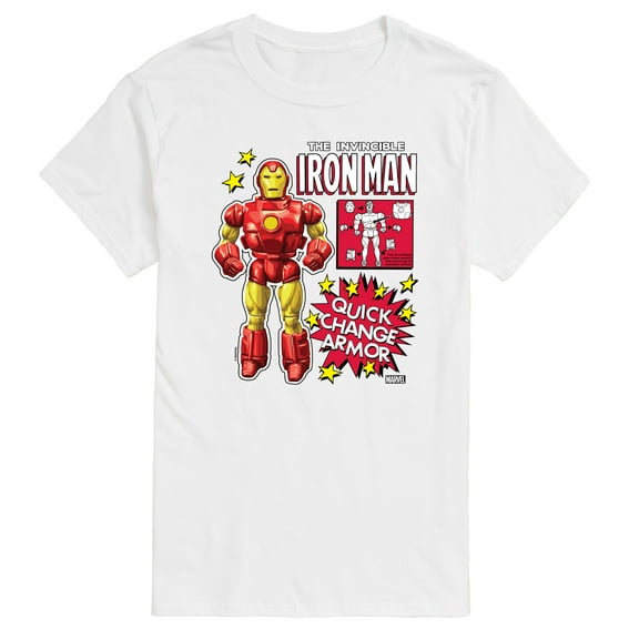 Marvel Iron Man - Action Figure - Men's Short Sleeve Graphic T-Shirt