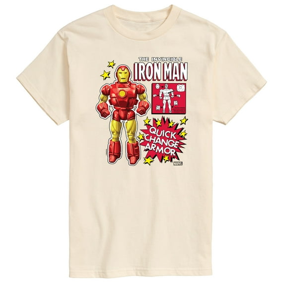 Marvel Iron Man - Action Figure - Men's Short Sleeve Graphic T-Shirt