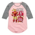 thumbnail image 1 of Marvel Iron Man - Action Figure - Toddler And Youth Girls Shirt Tail Raglan, 1 of 5
