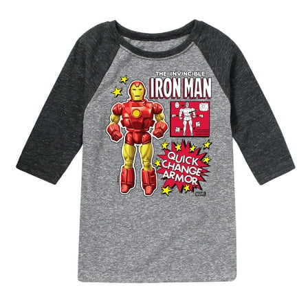 Marvel Iron Man - Action Figure - Toddler And Youth Raglan